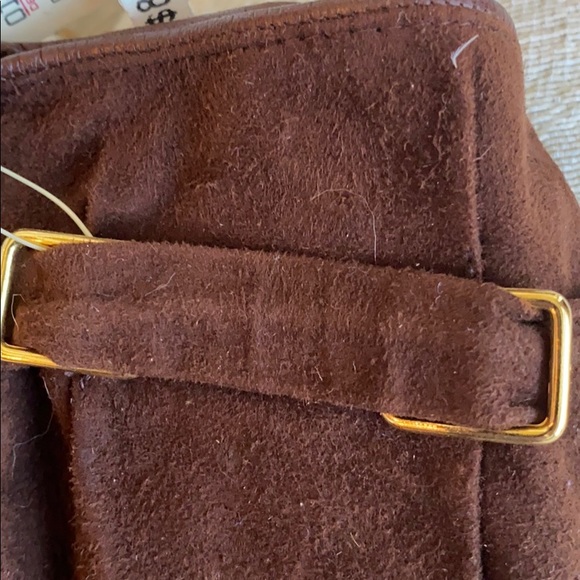 Lord & Taylor genuine Italian leather suede gloves - Picture 2 of 5